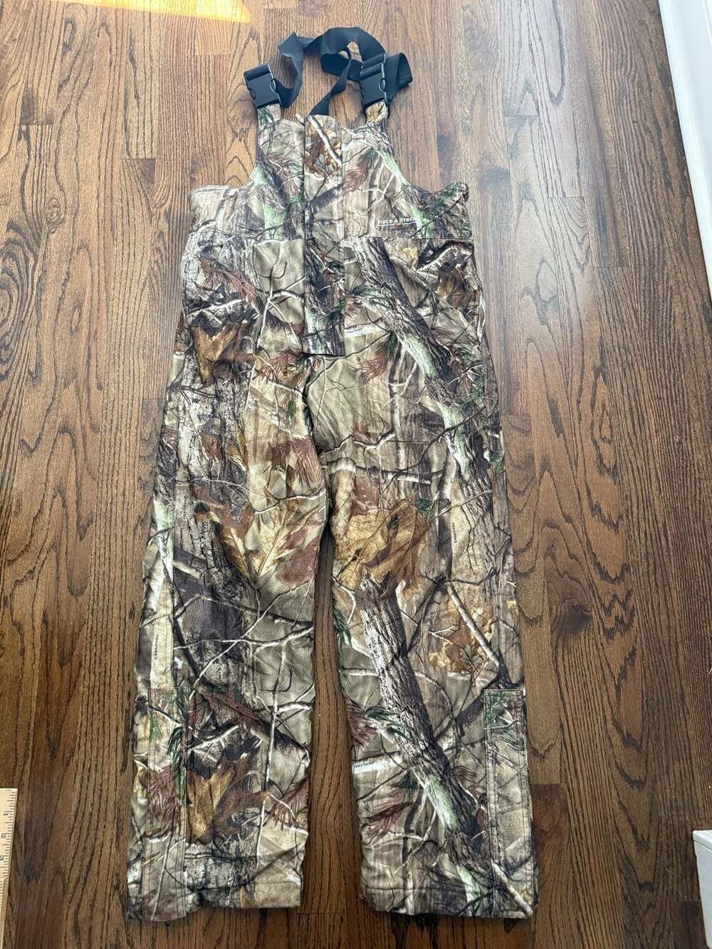 Field & Stream Realtree Edge Youth Insulated Hunting Bib, Size Large